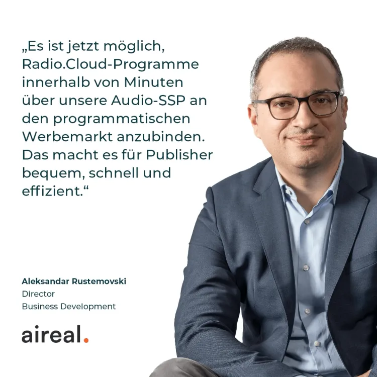 Es ist jetzt möglich, Radio.Cloud-Programme innerhalb von Minuten über unsere Audio-SSP an den programmatischen Werbemarkt anzubinden. Das macht es für Publisher bequem, schnell und effizient.